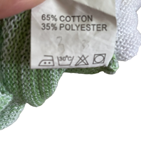 Lightweight block green, yellow, white & gray striped long sleeve hoodie - Picture 14 of 14